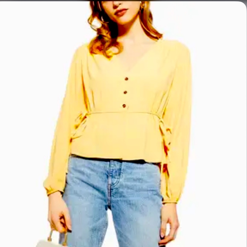 🌼FOR BUNDLE ONLY🌼-Topshop Long Sleeves Blouse